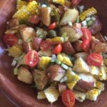 Roasted Red Potatoes with Corn and Tomatoes