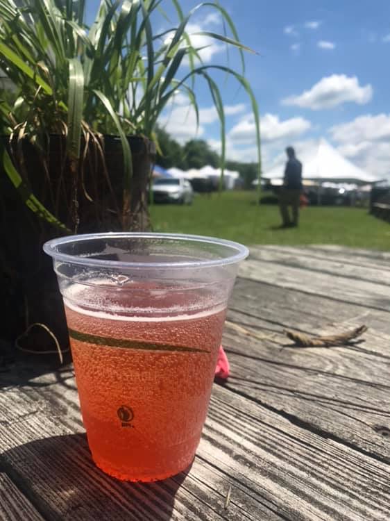 You are currently viewing Our first sale from tap! Locally grown Strawberry Kombucha @Summer Solstice Festival Serpent Mound