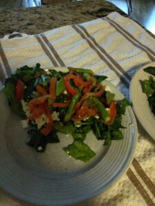 Read more about the article Asparagus, Red Pepper, & Spinach Salad