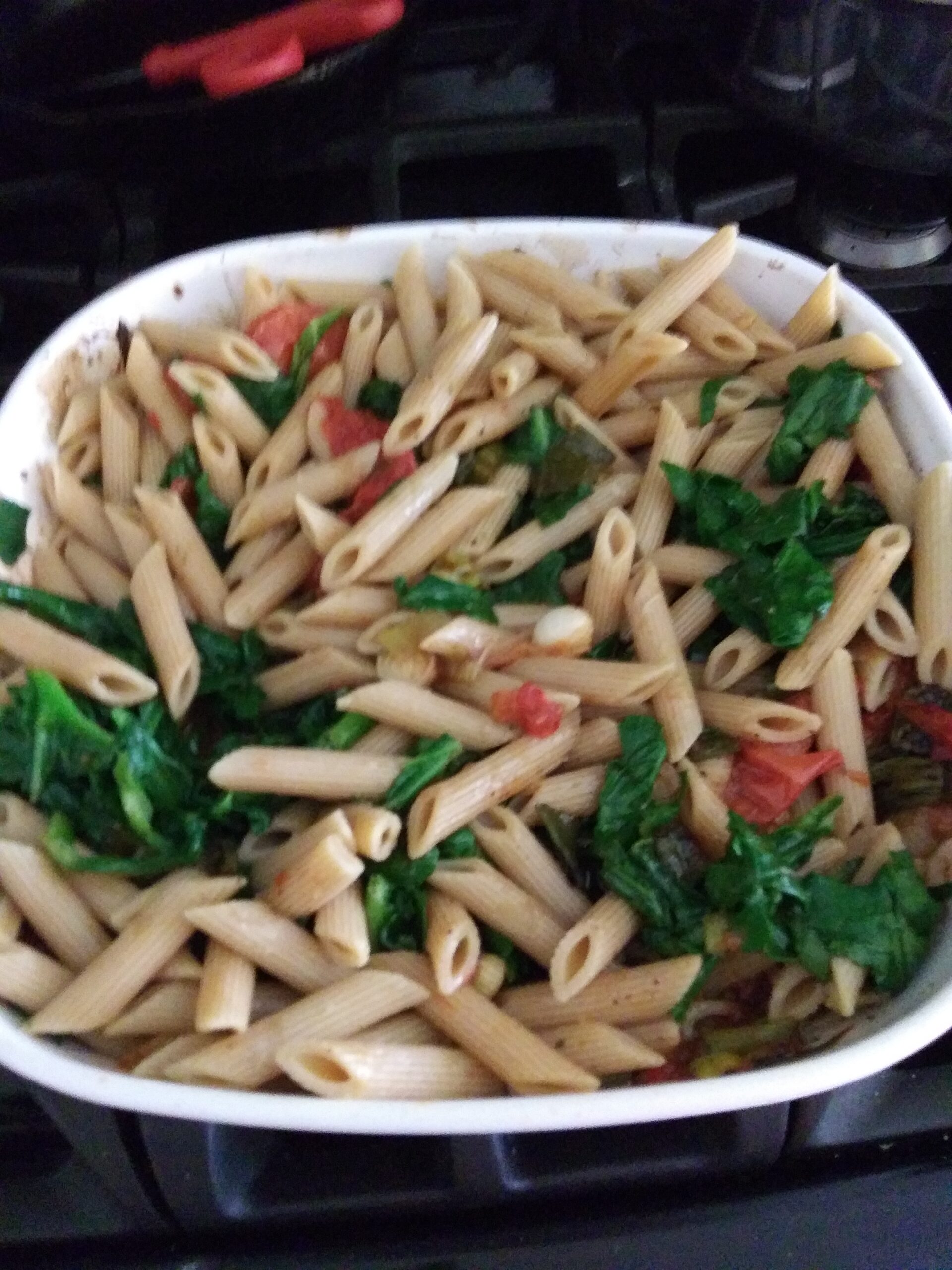 Read more about the article Tomato Onion Garlic Spinach Pasta