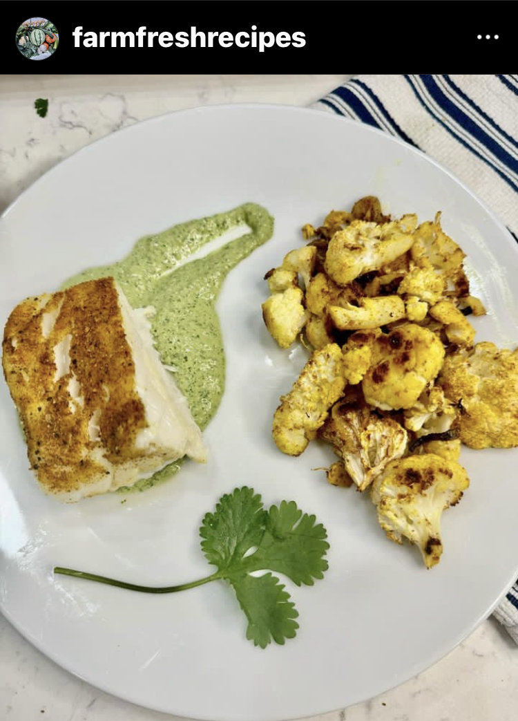 You are currently viewing Cauliflower with Fish and Tahini Sauce