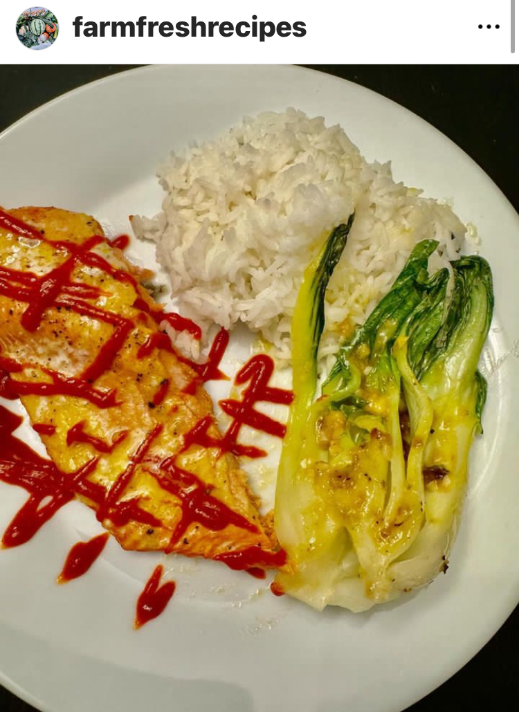 Read more about the article Salmon and Bok Choi with Orange Ginger Miso Glaze