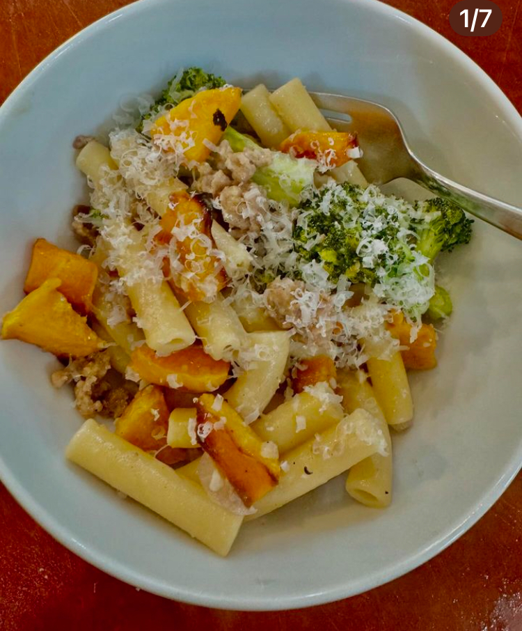 You are currently viewing Farm Fresh Fall Pasta with Butternut Squash, Broccoli, and Sausage