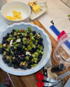 Read more about the article Easy Blueberry Rhubarb Crumble