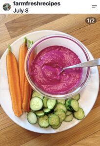 Read more about the article Beet Dip with Veggie Dippers
